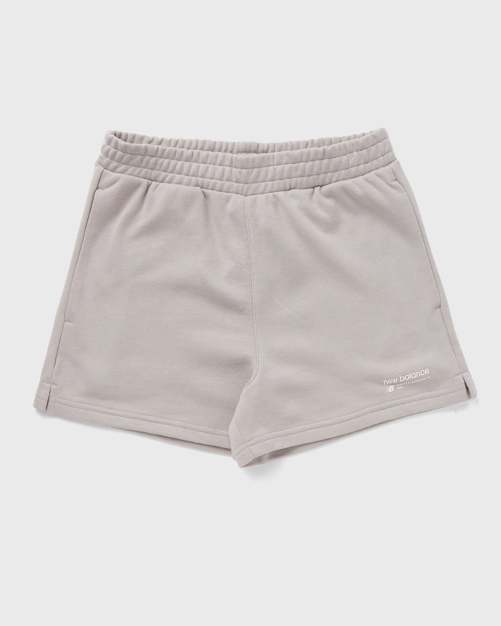 New Balance Linear Heritage French Terry Short women Casual Shorts grey in Größe:L von New Balance