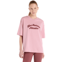 New Balance Linear Heritage Oversized T-shirt Damen T-Shirts - Rosa - Größe XS - Baumwoll-Jersey New Balance Linear Heritage Oversized T-shirt Damen T-Shirts - Rosa - Größe XS - Baumwoll-Jersey von New Balance