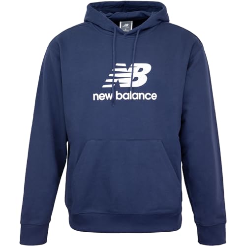 New Balance Logo Hoody Kapuzenpullover (DE/NL/SE/PL, Alphanumerisch, M, Regular, Regular, Navy) von New Balance