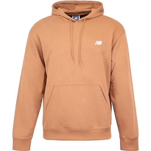 New Balance Small Logo Hoody Kapuzenpullover (DE/NL/SE/PL, Alphanumerisch, XL, Regular, Regular, Brown) von New Balance
