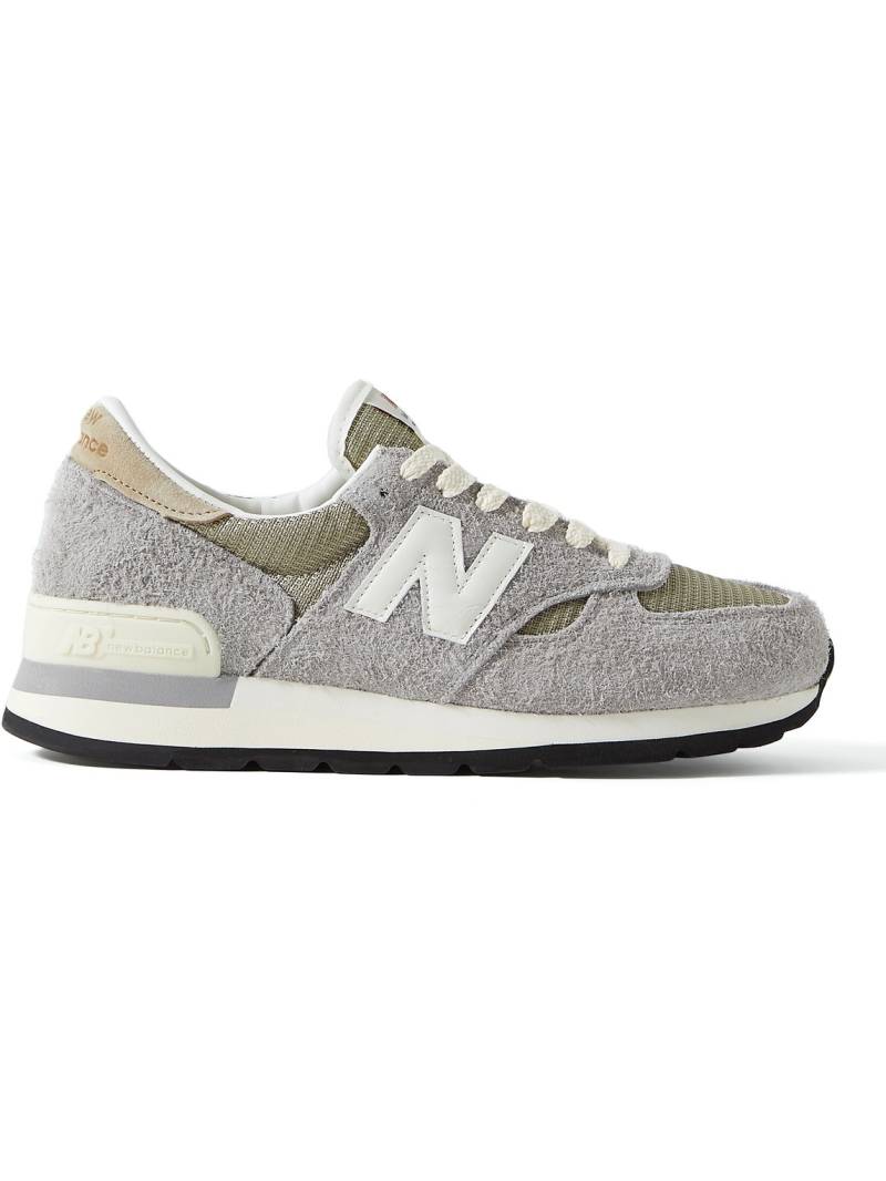 New Balance - M990v1 Suede and Mesh Sneakers - Men - Gray - UK 11 von New Balance