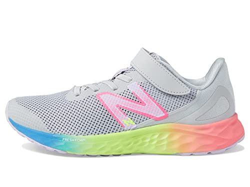 New Balance Mädchen Fresh Foam Arishi V4 Bungee Lace With Hook And Loop Top Strap Sneaker, Grau, 29 EU von New Balance