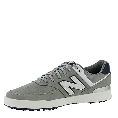 New Balance Men's 574 Greens Golf Shoe, Grey/White, 16 von New Balance