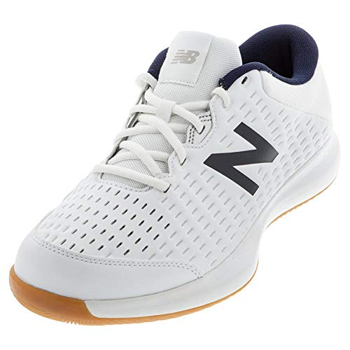 New Balance Men's 696v4 Hard Court Tennis Shoe, White/Navy, 11.5 D US von New Balance