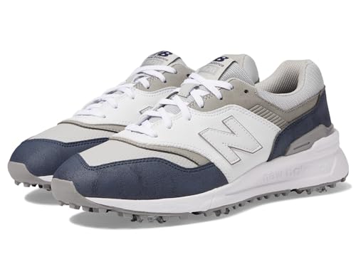 New Balance Men's 997 Golf Shoes, Marineblau/Weiß, 13 X-Wide von New Balance