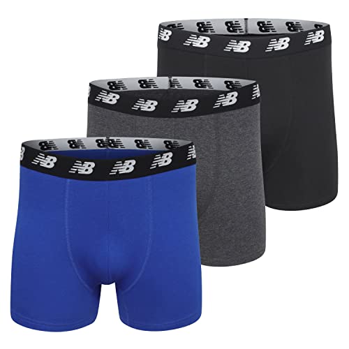 New Balance Men's Cotton Performance Boxer Briefs (3 Pack) von New Balance