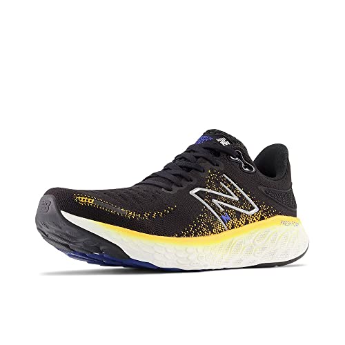 New Balance Herren Fresh Foam X 1080 V12 Laufschuh, Schwarz/Hot Marigold, 46.5 EU von New Balance