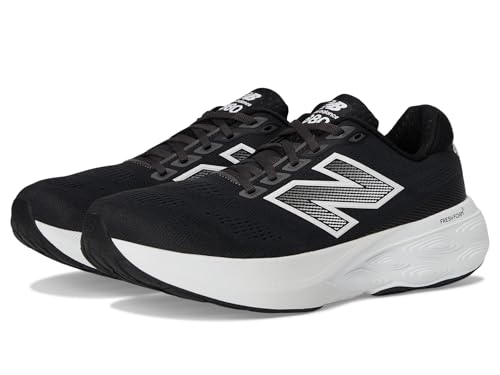 New Balance Men's Fresh Foam X 880 V15 Running Shoe, Black/White/Reflection, 10.5 X-Wide von New Balance