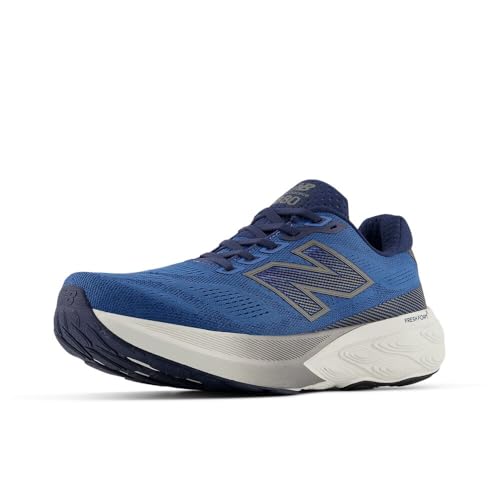New Balance Men's Fresh Foam X 880 V15 Running Shoe, Sea Stone/Nb Navy/Marmalade, 9 Wide von New Balance