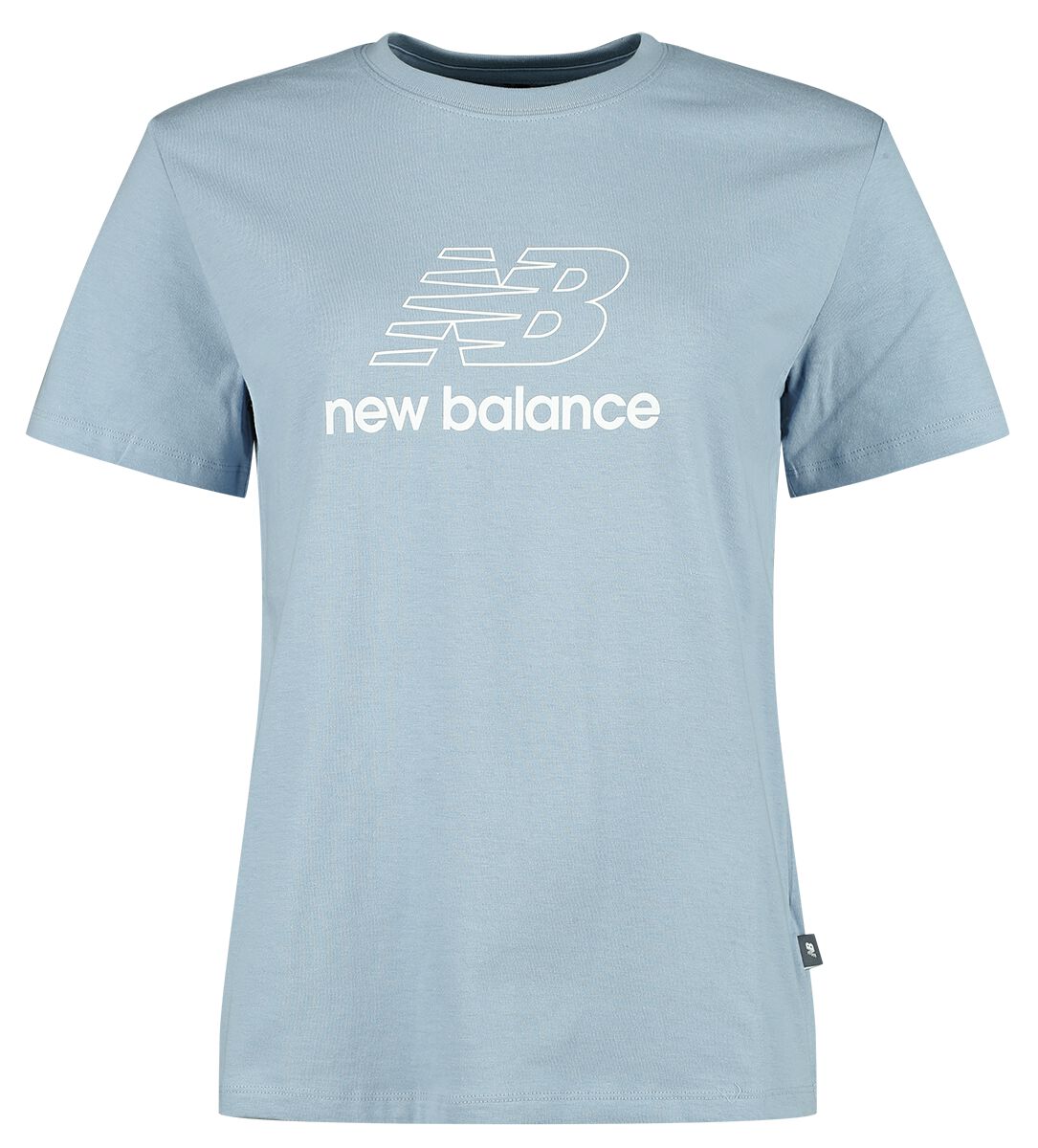 New Balance NB Sport Jersey Graphic Standard T-Shirt T-Shirt blaugrau in XS von New Balance