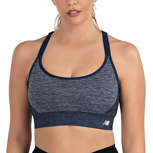 New Balance Nahtloser Sport-BH für Damen, mittlere Unterstützung, verstellbare Cami-Sport-BH mit herausnehmbaren Polstern, Pigment, X-Large New Balance Nahtloser Sport-BH für Damen, mittlere Unterstützung, verstellbare Cami-Sport-BH mit herausnehmbaren Polstern, Pigment, X-Large von New Balance