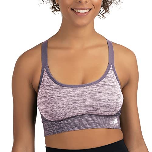 New Balance Nahtloser Sport-BH für Damen, mittlere Unterstützung, verstellbare Cami-Sport-BH mit herausnehmbaren Polstern, Strata, Medium New Balance Nahtloser Sport-BH für Damen, mittlere Unterstützung, verstellbare Cami-Sport-BH mit herausnehmbaren Polstern, Strata, Medium von New Balance