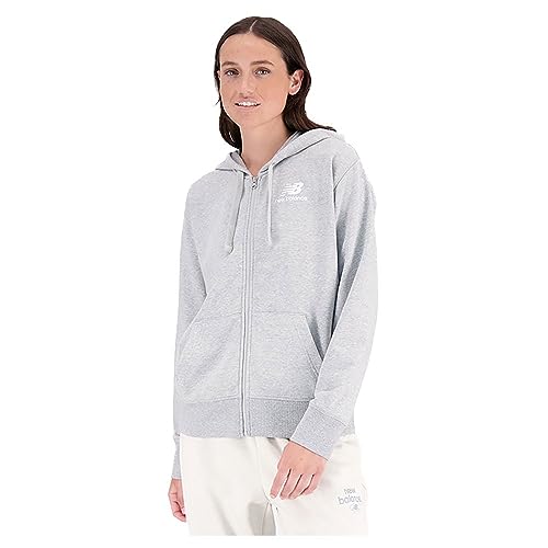 New Balance Nb Essentials Stacked Logo Full Zip Sweatshirt L von New Balance