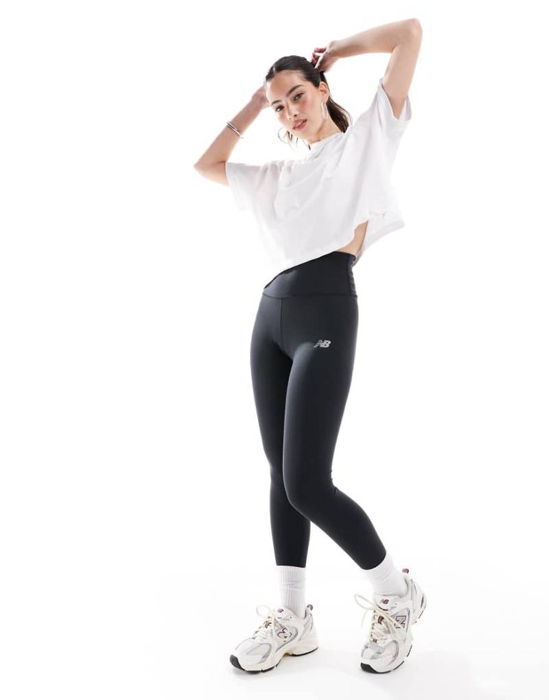 New Balance - Nb Harmony - Leggings in Schwarz mit hohem Bund, 25 Zoll Schrittlänge-Grau New Balance - Nb Harmony - Leggings in Schwarz mit hohem Bund, 25 Zoll Schrittlänge-Grau von New Balance