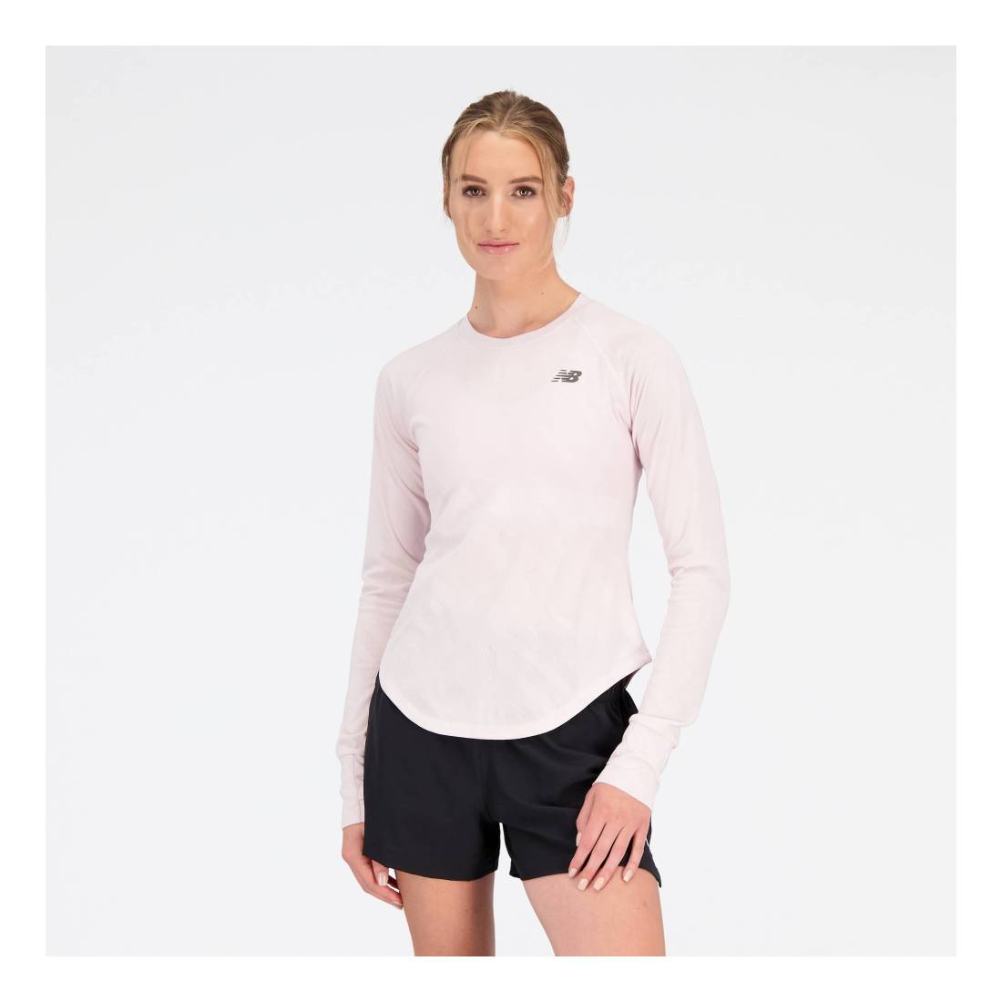 New Balance Q Speed Jacquard Long Sleeve Damen Gr. L von New Balance