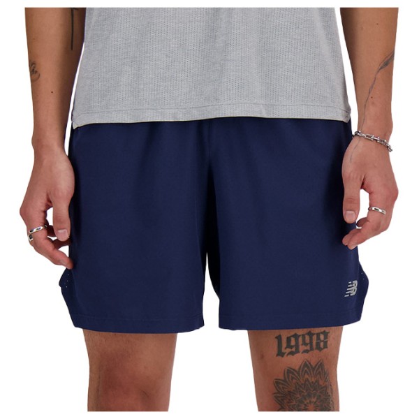 New Balance - RC Short 7'' - Laufshorts Gr L blau von New Balance