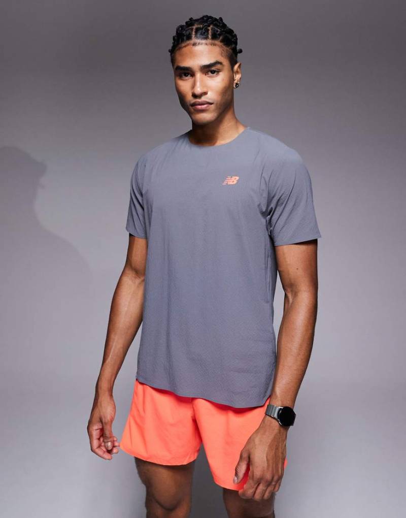 New Balance - Race Day - Superleichtes T-Shirt in Grau von New Balance