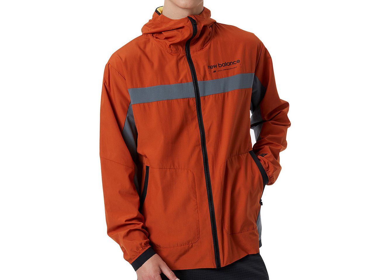 New Balance Regenjacke New Balance R.W. Tech Lightweight Woven Jacket Herren Rust Oxide von New Balance