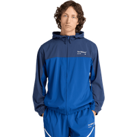 New Balance Reimagined Woven Graphic Jacket Herren Jacken - Blau - Größe S - Poly Jersey von New Balance