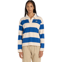 New Balance Rugby Long Sleeve Damen Sweatshirts - Blau - Größe XL - Baumwoll-Jersey von New Balance