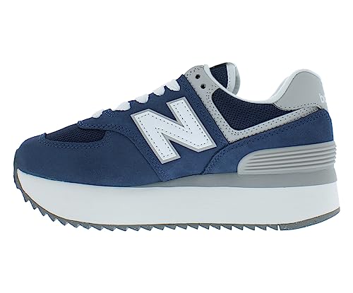 New Balance Schuhe WL 574+ Code WL574ZSB, Blau Weiß Grau, 38 EU von New Balance