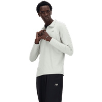 New Balance Space Dye 1/4 Zip Herren T-Shirts - Grau - Größe M - Poly Jersey von New Balance