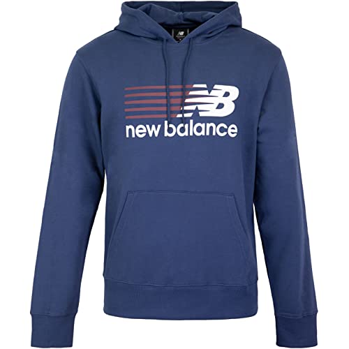 New Balance Sport Core Hoody Kapuzenpullover (DE/NL/SE/PL, Alphanumerisch, M, Regular, Regular, Navy) von New Balance