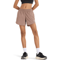 New Balance Sport Essential Short Damen Kurze Hosen - Braun - Größe L - Poly Jersey von New Balance