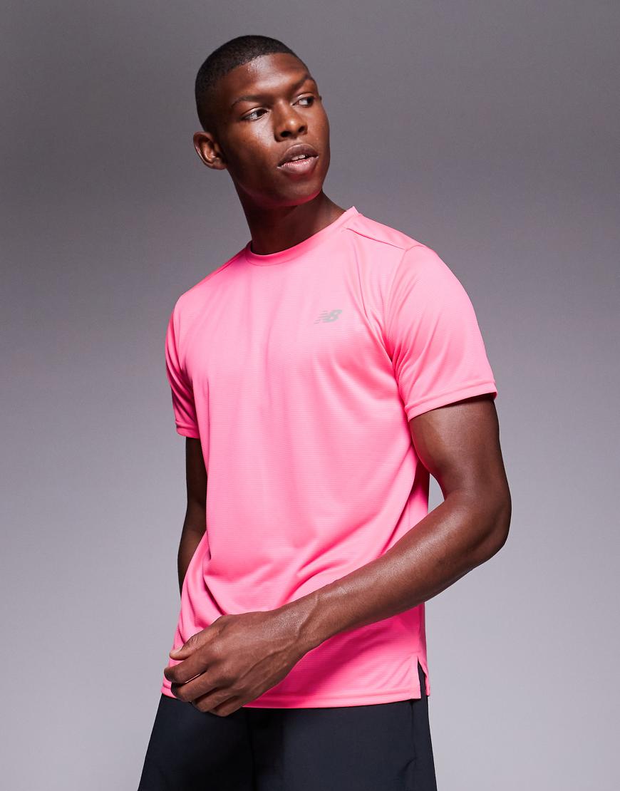 New Balance - Sport Essential - T-Shirt in leuchtendem Rosa von New Balance