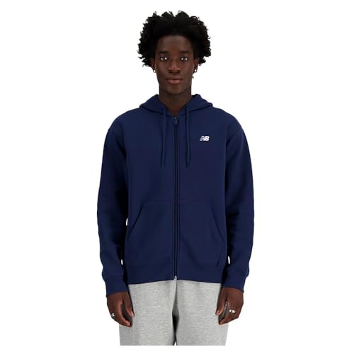 New Balance Sport Essentials Logo Fleece Full Zip - NB Navy, NB Navy, L von New Balance