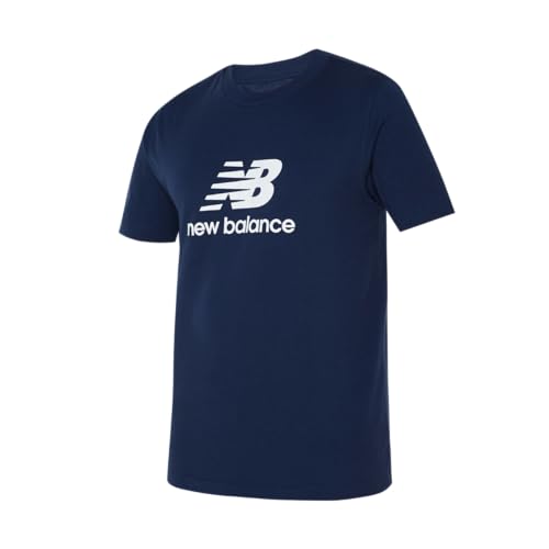 New Balance Stacked Logo T-Shirt - NB Navy (428), blau von New Balance