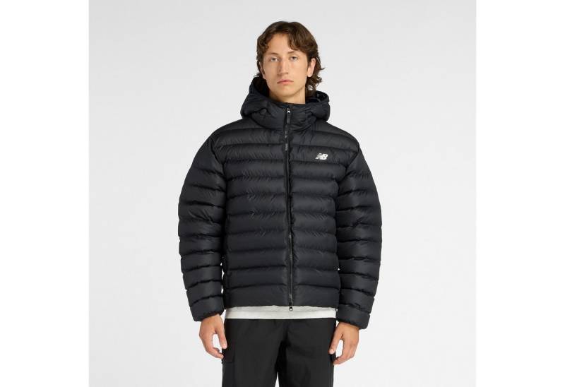 New Balance Steppjacke Hooded Puffer Jacket BLACK Warm gefütterte Übergangsjacke und Winterjacke von New Balance