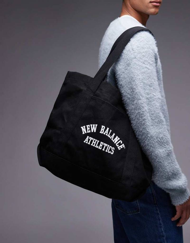 New Balance - Tragetasche aus Canvas in Schwarz und Weiß von New Balance