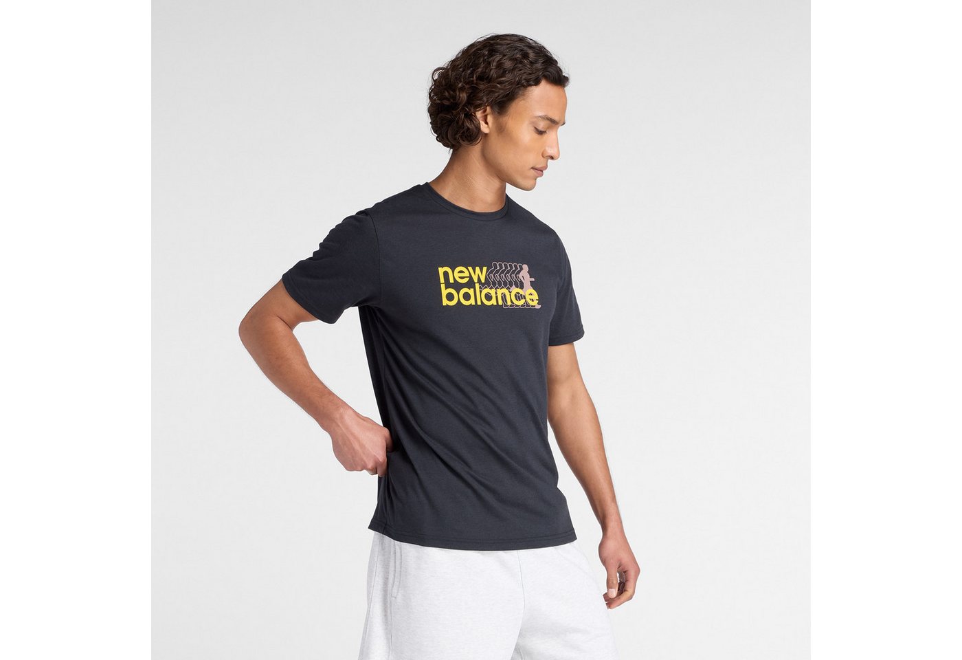 New Balance Trainingsshirt Heathertech Graphic T-Shirt 2 BLACK New Balance Trainingsshirt Heathertech Graphic T-Shirt 2 BLACK von New Balance