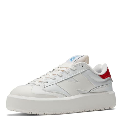 New Balance Unisex Ct 302 Sneaker, White True Red Heritage Blue, 37.5 EU von New Balance