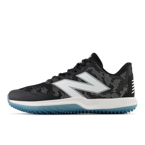 New Balance Unisex-Erwachsene FuelCell 4040 V7 Turf Trainer Baseballschuh, Schwarz/Weiß, 12 Wide Women/10.5 Men von New Balance