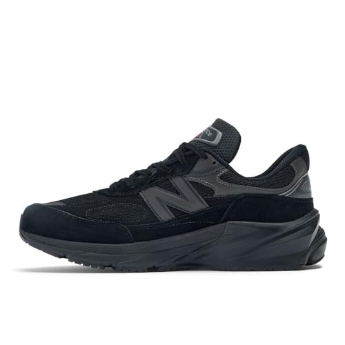 New Balance Unisex-Erwachsene Made in USA 990v6 Sneaker, Schwarz/Schwarz, 13 XX-Wide Women/11.5 XX-Wide Men von New Balance
