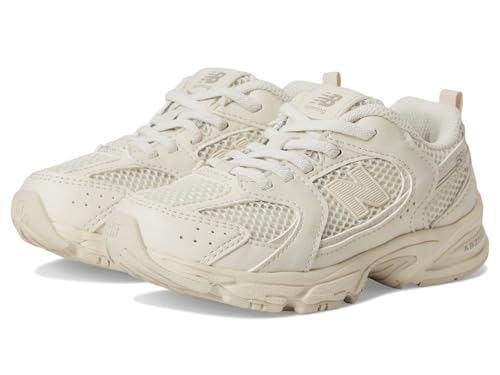 New Balance Unisex-Kinder-Sneaker 530 Bungee (kleines Kind), Leinen/Arid Stone, 2.5 Wide Little Kid von New Balance
