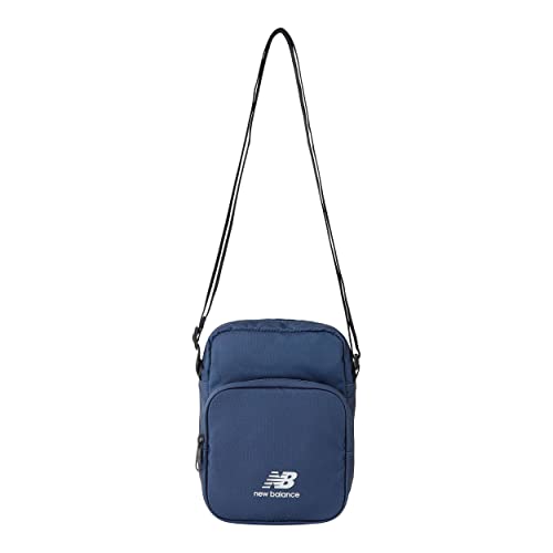 New Balance Herren Damen Unisex Colorblock Sling Bag Stylish and Functional for Casual and Athletic Wear One Size Vibrant Apricot, Natürlicher Indigo, Einheitsgröße von New Balance