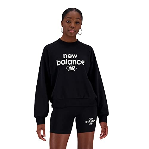 New Balance WT31508 - NB Essentials Graphic Crew Fleece S BK B Gr. L von New Balance