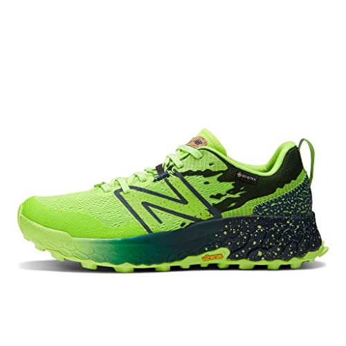 New Balance Women's Fresh Foam Hierro V7 GTX Trail Running Shoe, Pixel Green/Natural Indigo, 7.5 Medium von New Balance
