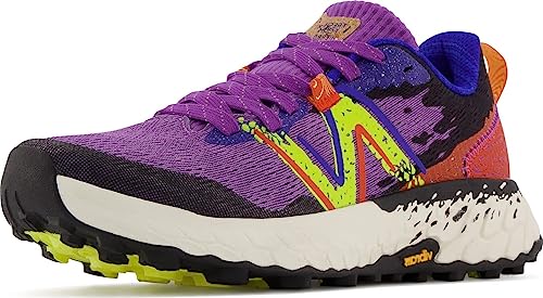 New Balance Women's Fresh Foam X Hierro V7 Trail Running Shoe, Mystic Purple/Poppy/Lemonade, 7 Wide von New Balance