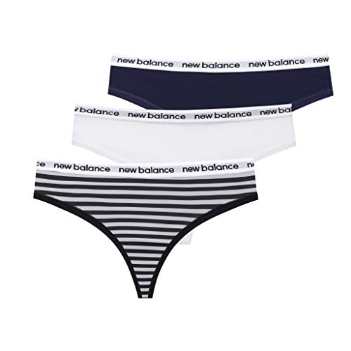 New Balance Women's Premium Performance Thong with Logo Printed Elastic Waistband (3 or 6 Pack) von New Balance