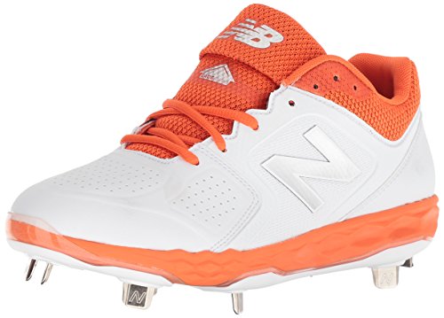 New Balance Women's Velo V1 Metal Softball Shoe, Orange/White, 5 B US von New Balance