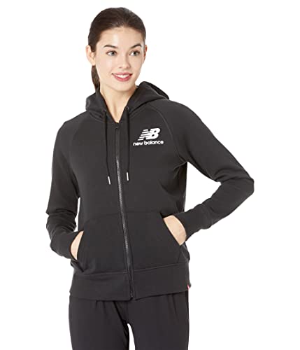 New Balance Women's WJ03530BK_M Sweatshirt, Black, M von New Balance