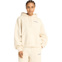New Balance fleece Damen Kapuzenpullover - Beige - Größe XL - Baumwoll-Jersey von New Balance
