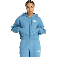 New Balance fleece Damen Kapuzenpullover - Blau - Größe XXL - Baumwoll-Jersey von New Balance