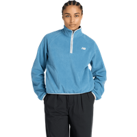 New Balance fleece Damen Sweatshirts - Blau - Größe L - Poly Jersey von New Balance