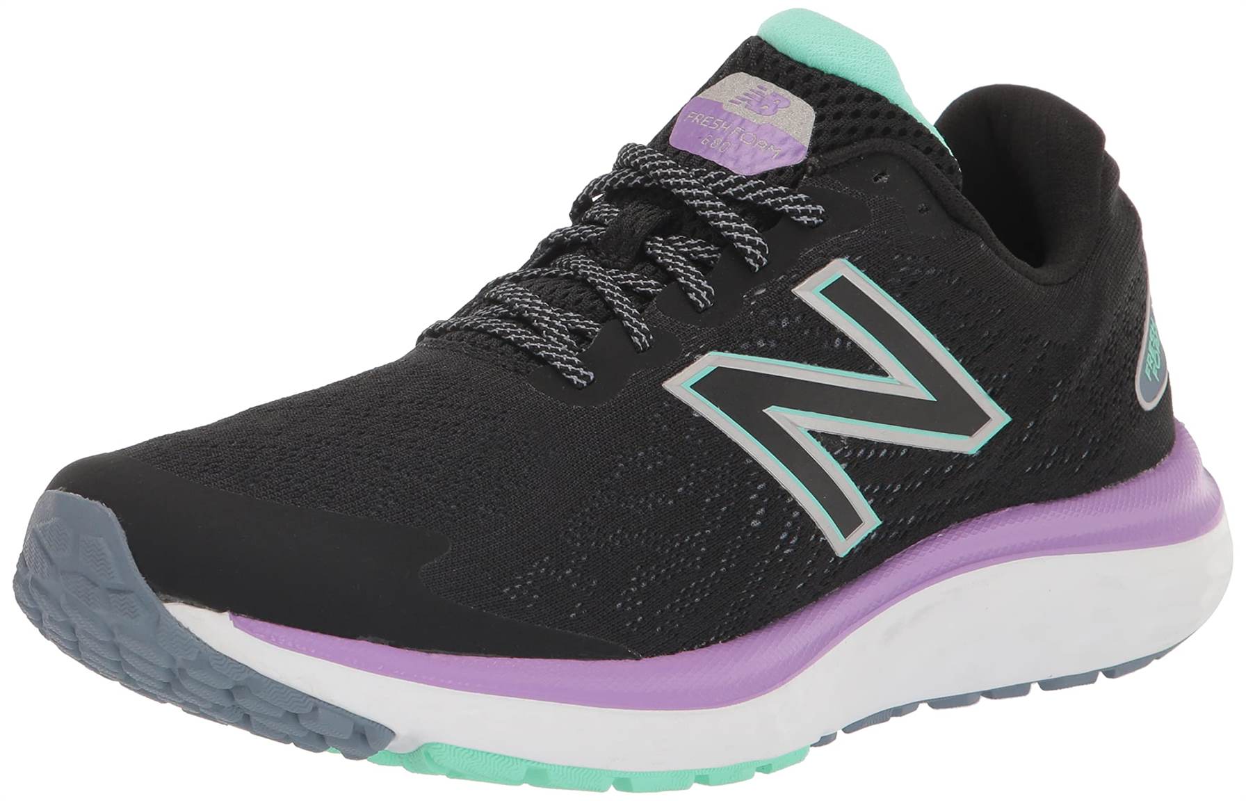 female Freizeit Schnürer schwarz W680V7 40,5 von New Balance