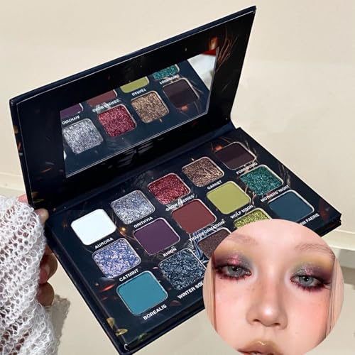 15 Farben Lidschatten Palette Metallic Glitter Matte Shades High-Pigment Powder für Smoky Eye Make-up 15 Farben Lidschatten Palette Metallic Glitter Matte Shades High-Pigment Powder für Smoky Eye Make-up von New Cover